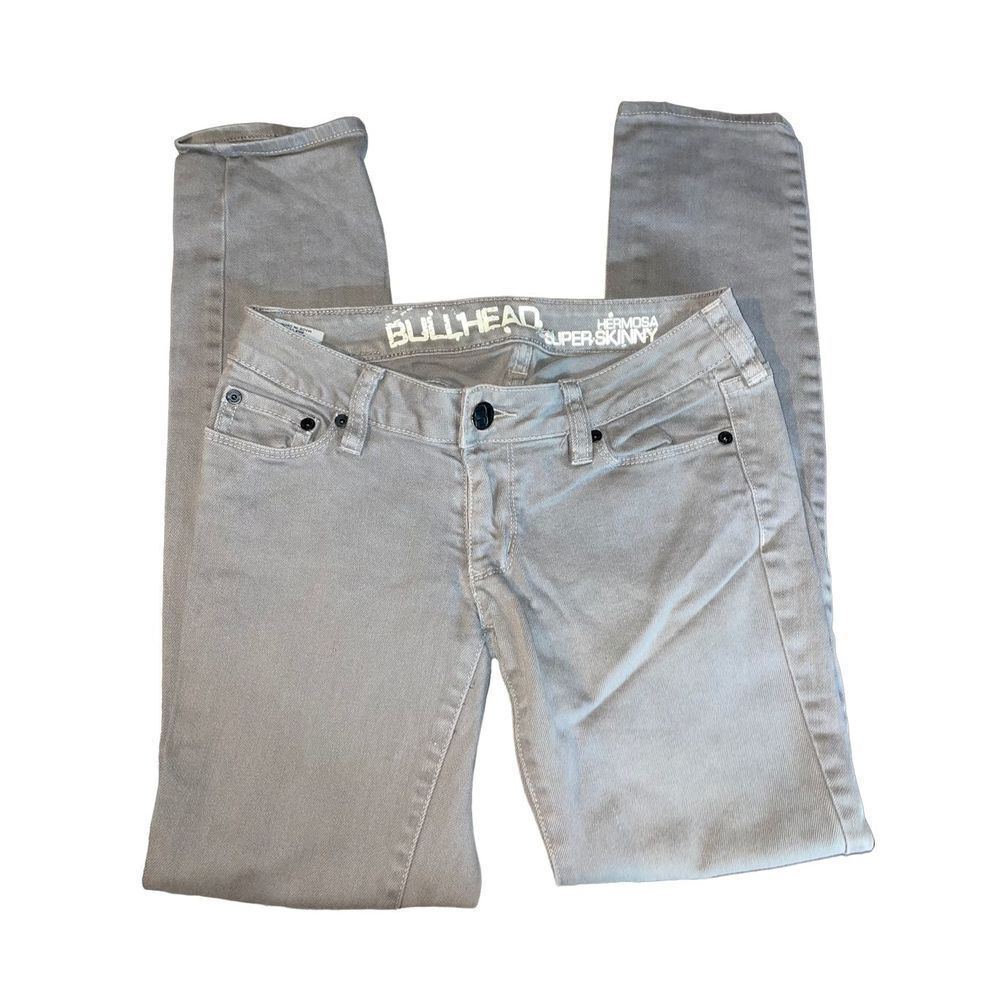 Bullhead Hermosa Gray Denim Jeans Super Skinny 3S